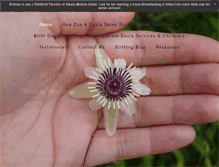 Tablet Screenshot of birthingwithbrittney.com